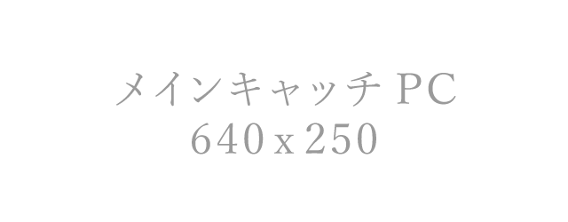 メインキャッチ